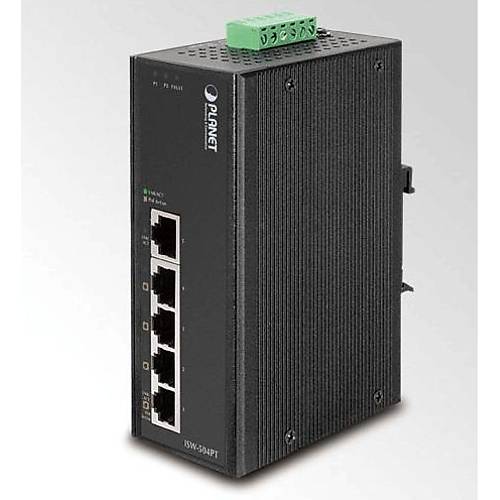 Planet Pl-Isw-504Pt Endstriyel Tip Ynetilemeyen Poe Switch