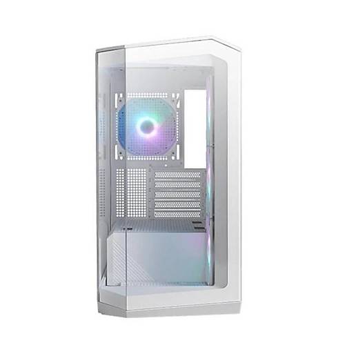 Ms Mag Pano M100R Pz 4-Argb Fanl Gamng Mcro-Tower Pc Kasas Beyaz