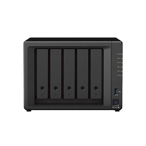 Synology Ds1522 Plus Ryzen R1600 8Gb Ram- 5-Diskli Nas Server (Disksiz)