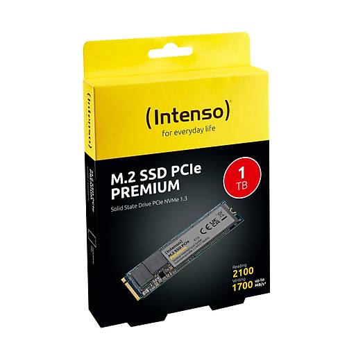 INTENSO 3835460 Premium M.2 1TB (2100-1700MB-s) PCIe + NVMe SSD Disk (22x80MM)
