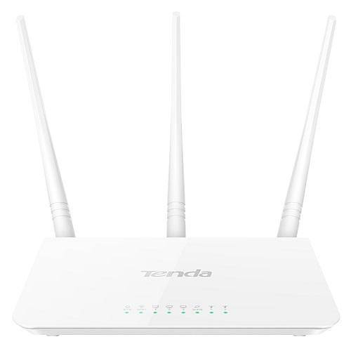 Tenda F3 4 Port Wifi-N 300Mbps Router-A.Po�nt 3 Anten