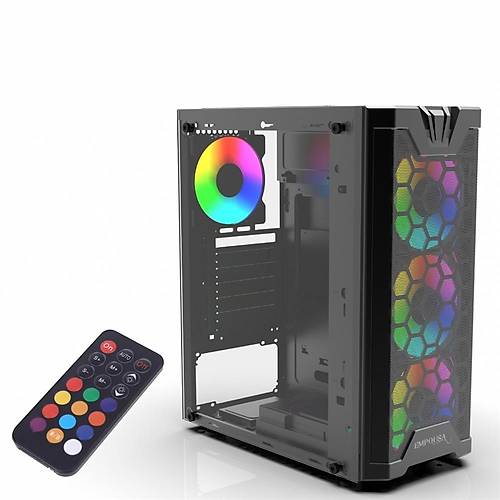 Inca Emg-15Xb Kumandal� 4X1200Mm Argb Fan Gaming Computer Case