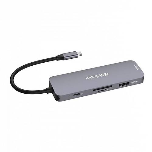 VERBATIM CMH-08 USB-C Pro �ok Ba�lant� Noktal� Dock