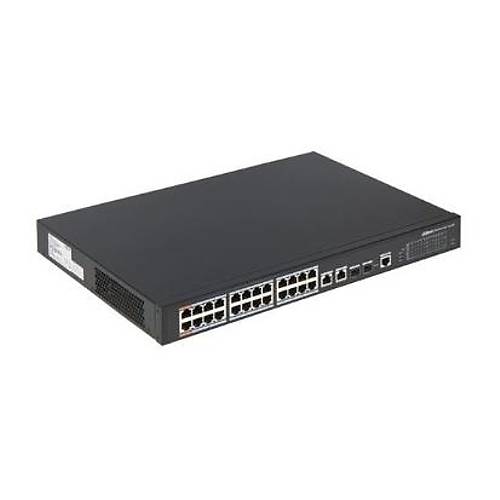 Dahua 24Port 360W Full Poe Pfs3228-24Gt-360-V2 Ggabt 2X Sfp Ynetilemez Switch