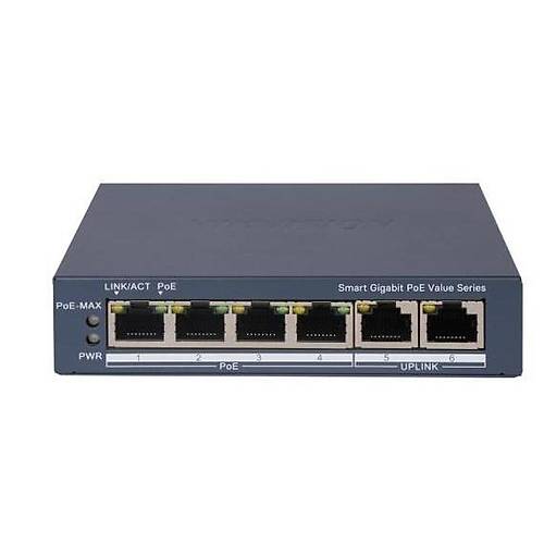 HIKVISION 4port 30w FULL PoE DS-3E1506P-EI-M GIGABIT Y�netilemez Switch