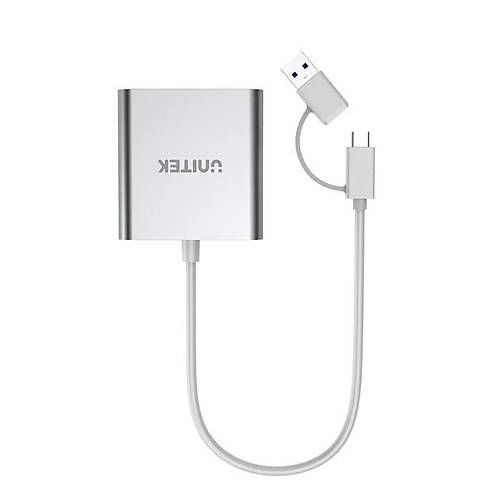 UNITEK USB-C-A TO HAFIZA KART OKUYUCU SD-CF-MICRO SD 5GBPS (Y-9313D)