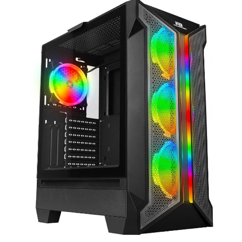 Powerboost Vk-Z002B 4-Argb R�ng Fanl� Gam�ng M�d-Tower Pc Kasas�