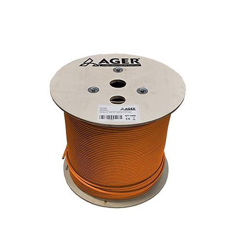 AGER CAT6 Utp 23AWG Turuncu 500m Makara Saf Bak�r Kablo 0.50mm AC-600-5-OR