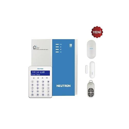 Neutron Nta-Gna8545-4G 4Blgeli (Zon) Gsm+Gprs Kablolu-Kablosuz Alarm Seti (Siren Yok)