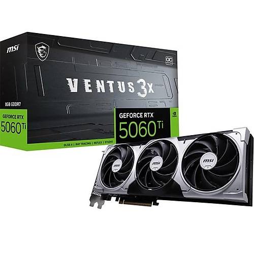 MSI RTX5060TI 8GB VENTUS 3X OC GDDR7 128bit HDMI DP PCIe 5.0