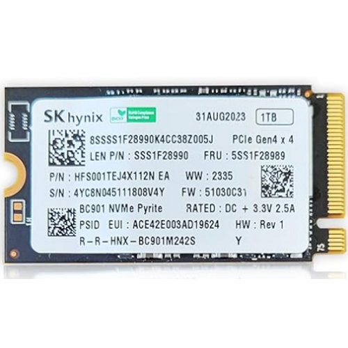 SKHYNIX HFS001TEJ4X112N M.2 1TB PCIe + NVMe SSD Disk (22x42MM)