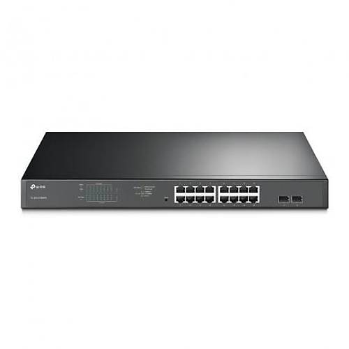 Tp-L�nk Tl-Sg1218Mpe 16 Port 10-100-1000 + 2 Port G�gab�t Y�netilebilir Poe Sw�tch