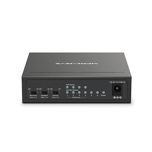 Mercusys 6Port Ms106Lp 10-100 4Port Poe 40W Ynetilemez Switch
