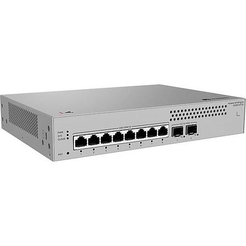 HUAWEI 8port eKIT S220S-8T2X GIGABIT 2xSFP+ Yönetilebilir Switch RackMount Layer2