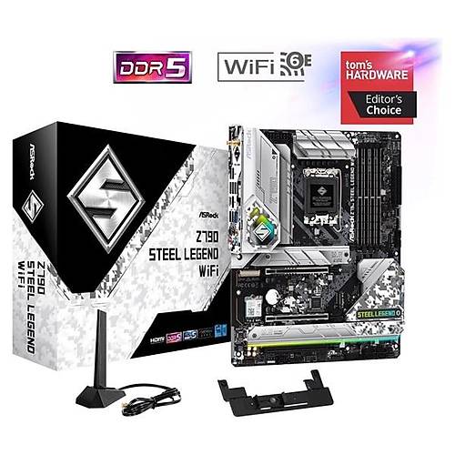 Asrock Z790 Steel Legend W�f�-6E Ddr5 Hdm�-Dp Pc�e 5.0 1700P Atx