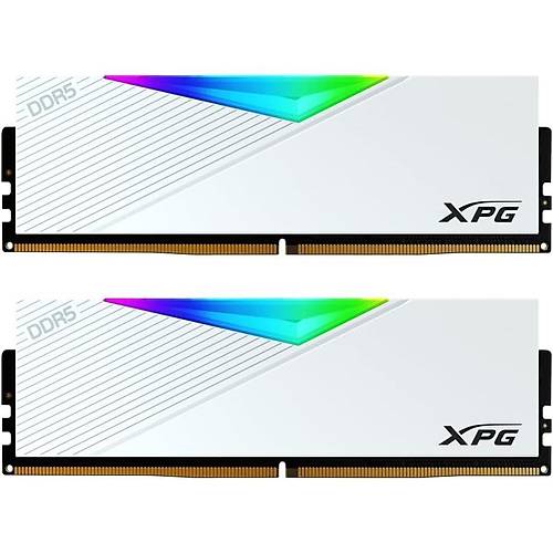 Xpg 32Gb (2X 16Gb) Ddr5 6000Mhz Cl32 Dual Kt Rgb Pc Ram Lancer Ax5U6000C3016G-Dclarwh Beyaz