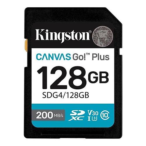 KINGSTON 128GB CANVAS GO SDG4-128GB SDHC HAFIZA KARTI
