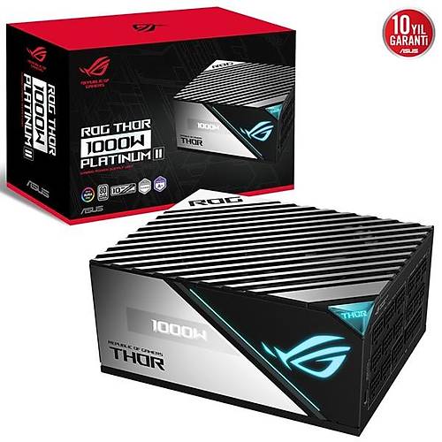 Asus 1000W 80+ Plat�num Rog Thor-1000P2-Gam�ng Tam Mod�ler Power Supply
