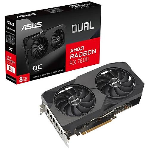 Asus 8Gb Dual Rx7600-O8G Gddr6 128Bit Hdm Dp Pce 16X V4.0