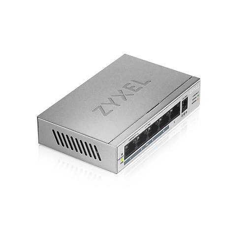 Zyxel 5Port 60W 4Port Poe Gs-1005Hp Ggabt Ynetilemez Switch Desktop