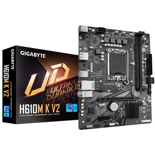 GIGABYTE H610M K V2 D5 4800Mhz M.2 HDMI-DP MATX 1700P