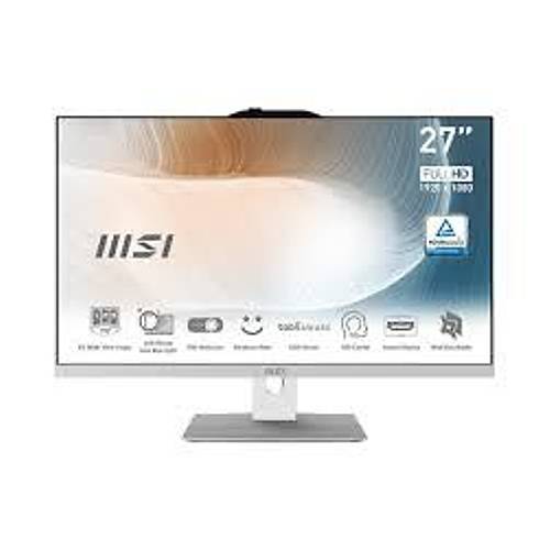 MSI MODERN AM272P 12M-1209TR �NTEL �7 1255U 16GB DDR4 1TB SSD BEYAZ W11 HOME BEYAZ 27"