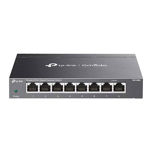 Omada Tp-Link DS108G 8 Port 10-100-1000 Mbps Switch �elik Kasa Rack Mount