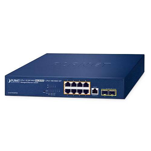 Planet Pl-Gs-4210-8Up2S Yönetilebilir Ethernet Switch