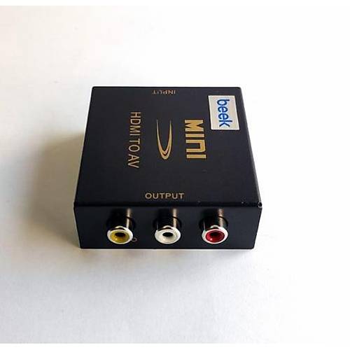Beek Bs-Cv-Ha-Rca Hdm <-> Rca Video (Grnt) & Audio (Ses) Sinyal eviricisi