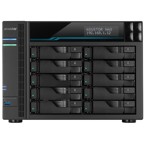Asustor As6510T Atom Qc 8Gb Ram 10-Disk'E Kadar Destekli Nas Server (Disksiz)