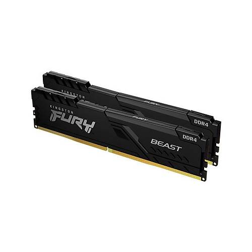 Kingston 16Gb 3200Mt-S Ddr4 Cl16 Dmm (Kit Of 2) Beast Black Turkey Kf432C16Bbk2-16Tr
