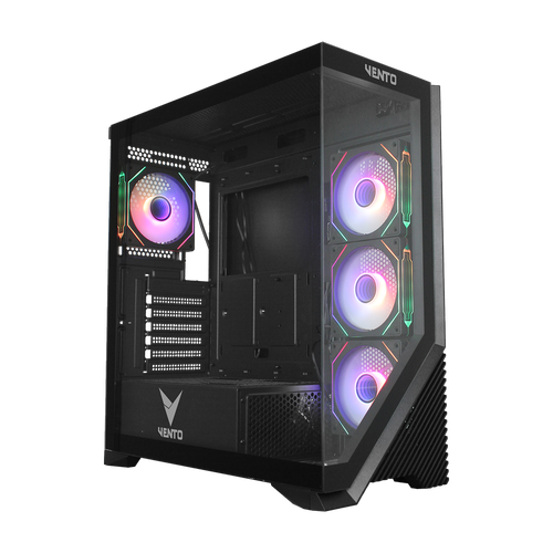 VENTO VG4202FLA 850W 80+ Bronze CAM �N-YAN PANEL SIYAH 4X12CM ADRESLENEB�L�R ARGB GAMING ATX KASA