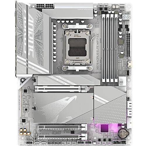 GIGABYTE X870 AORUS ELITE WIFI-7 ICE DDR5 HDMI DP PCIe 16X v5.0 AM5 ATX