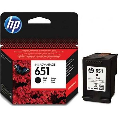 Hp C2P10Ae (651) S�yah Murekkep Kartusu 600 Sayfa