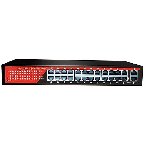 Ezcool Ez-24Psf 24Xfe+2Xge Ynetilemez Poe Switch (320 Watt)