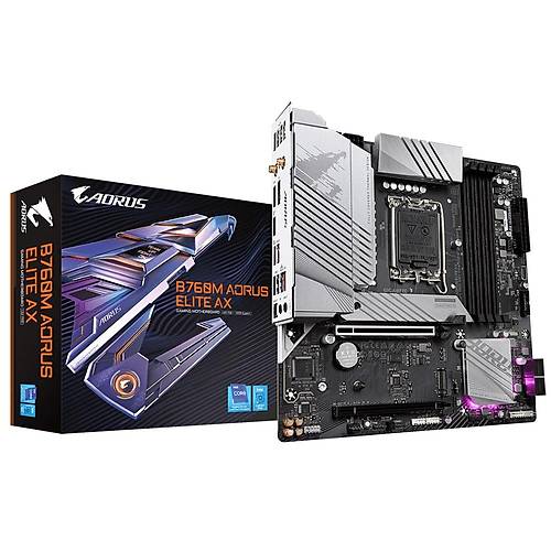 G�gabyte B760M Aorus El�te Ax W�f�-6E Ddr5 Hdm� Dp Pc�e 16X V5.0 1700P Matx