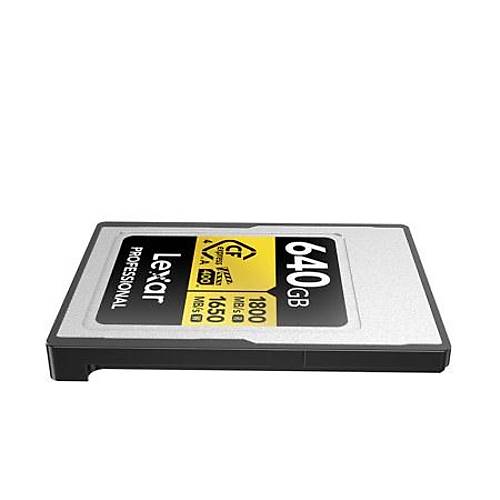 LEXAR 640GB LCAGOLD640G-RNENG CF-EXP PROFESSIONAL CFEXPRESS 4.0 TYPE A CARD GOLD SERIE UP TO 1800MB-S READ 1650MB-S WRITE VPG 400 IP68