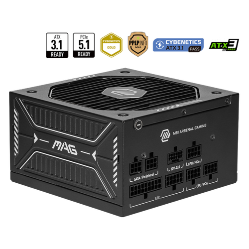 MSI MAG A750GLS PCIE5 750W 80+GOLD POWER SUPPLY