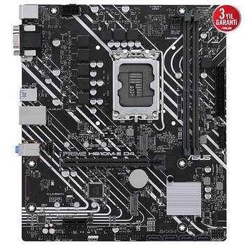 Asus Prme H610M-E D4-Csm Ddr4 3200Mhz Dp Hdm M.2 Matx 1700P