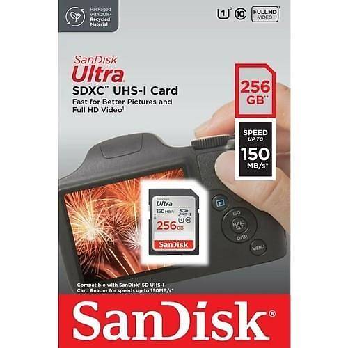 Sand�sk 256Gb Ultra Sdsdunc-256G-Gn6In Sdhc Haf�za Kart�