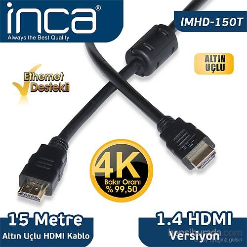 Inca Imhd-150T 15M V1.4 3 D Altn Ulu Hdm Kablo