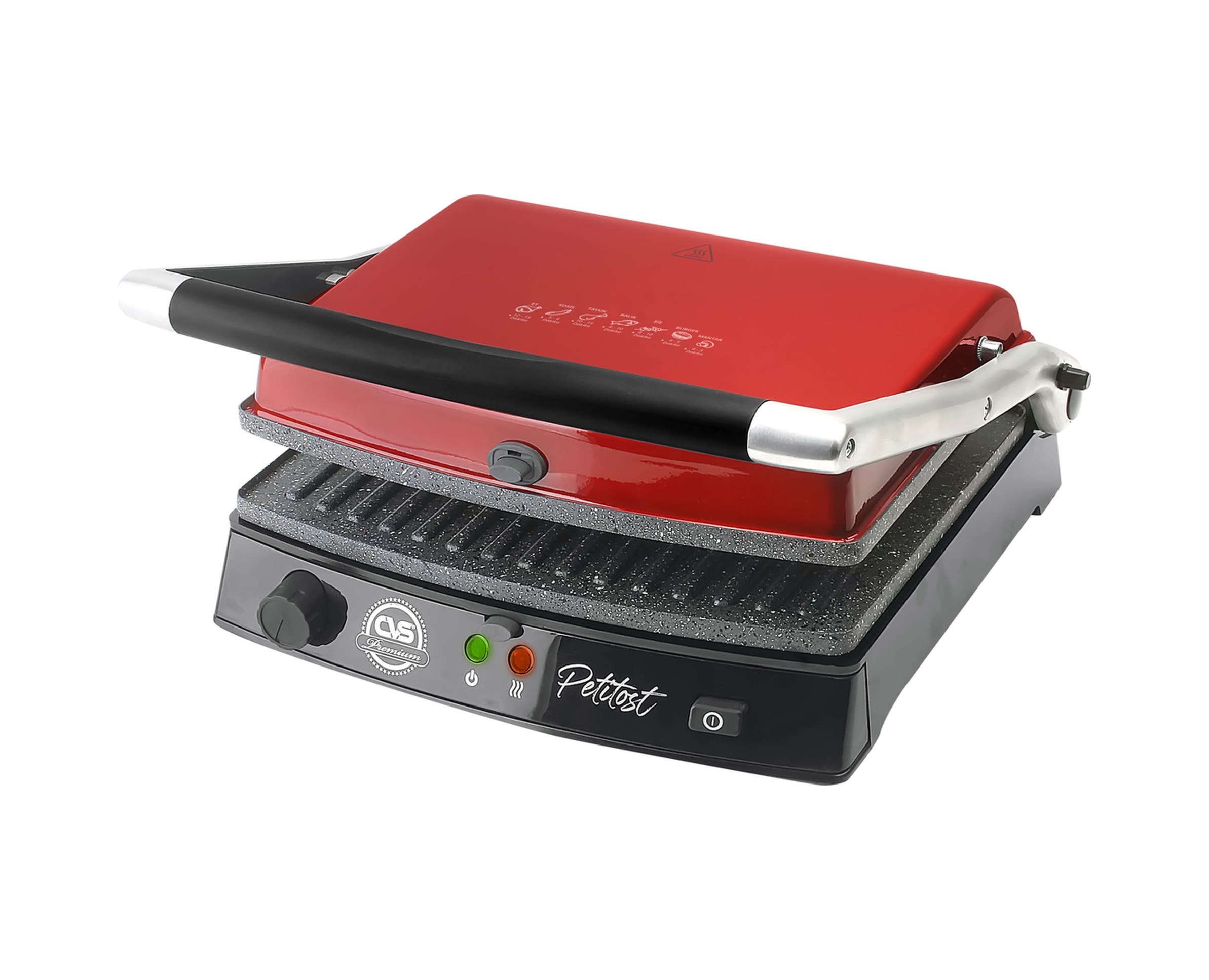 Cvs DN 3565 Petitost QuickGrill Tost Makinesi Kırmızı Renk - 2000W