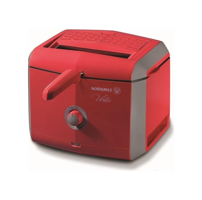 Korkmaz A486-02 Vertex 900 W Fritöz Kırmızı Kırmızı