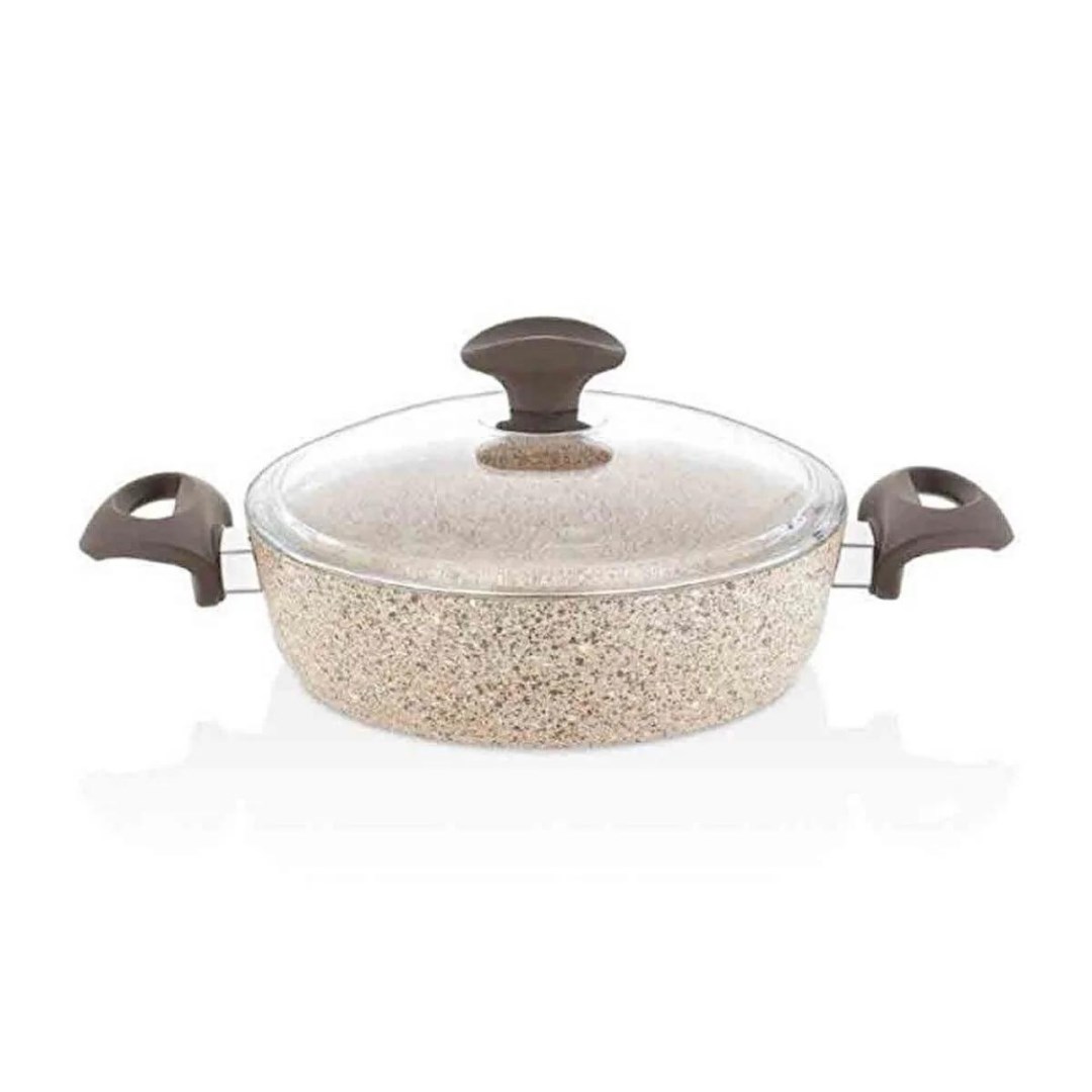 Falez Creamy Karnıyarık Granit Tencere 30 Cm Model : CRE 3015