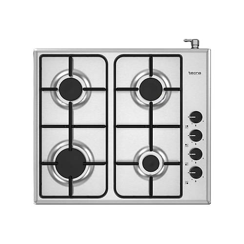 Tecna S�o 604X 4 G�zl� Gazl� Set �st� Ocak Inox - Do�algazl�