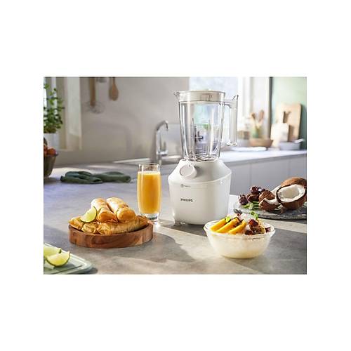 Philips 3000 Serisi Blender, ProBlend Teknolojisi, 450W, 1,9 Lt, Paslanmaz �elik B��aklar, Beyaz, HR2041/00