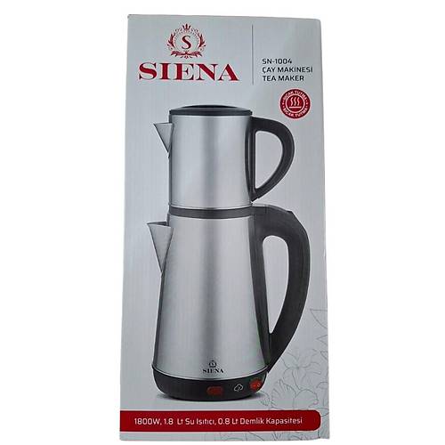 Siena SN-1004 elik ay Makinesi Demlik 0.8 Lt Alt Demlik (Suluk) 1.8 Lt - nox