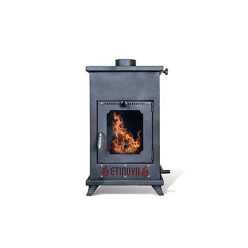 Etinova Eti-K6 Kk  Taraf Caml Frnsz Odun ve pelet yakan  mine Tipi Soba