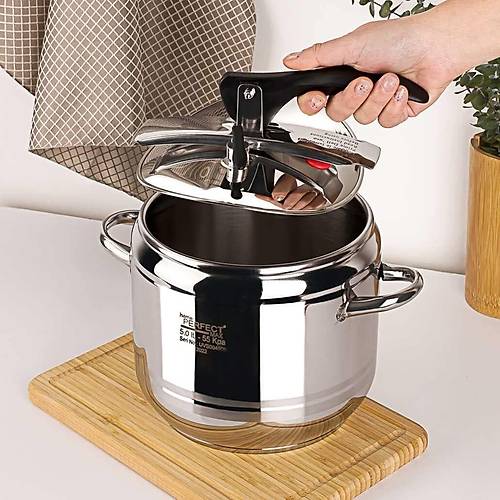 Home Perfect 5 Litre Klasik �elik D�d�kl� Tencere