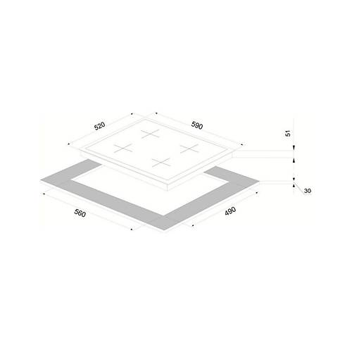 Vinola Dijital Beyaz Caml Dokunmatik ve Teleskopik Dmeli 6+1 Fonksiyon Ankastre Set